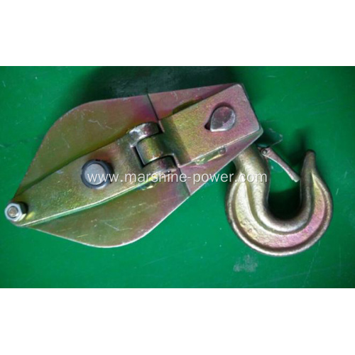 Steel Cable Sheaves Double Pulley Snatch Block